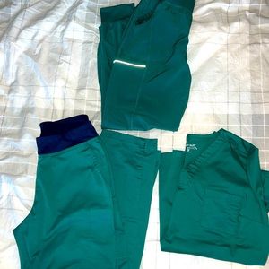 Green scrubs
